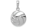 FJC Finejewelers 14k White Gold Gold Polished Volleyball Charm