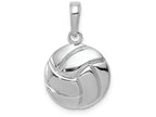 FJC Finejewelers 14k White Gold Gold Polished Volleyball Charm