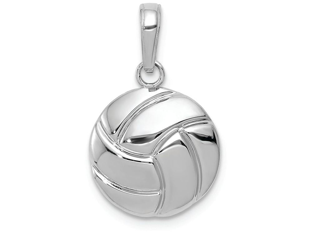 FJC Finejewelers 14k White Gold Gold Polished Volleyball Charm