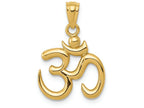 FJC Finejewelers 14k Yellow Gold Polished Om Symbol Charm