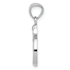 FJC Finejewelers 14k White Gold Polished Om Symbol Charm
