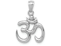 FJC Finejewelers 14k White Gold Polished Om Symbol Charm