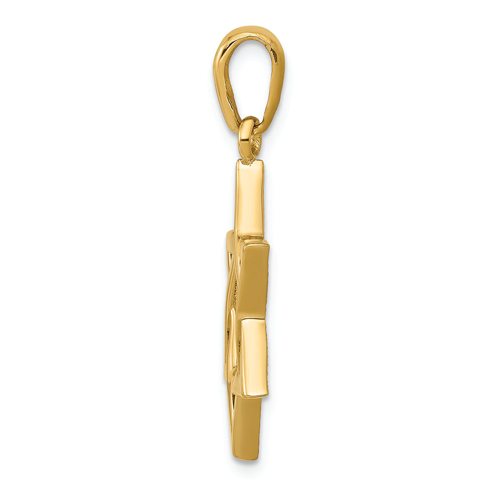 FJC Finejewelers 14k Yellow Gold Star Of David Charm