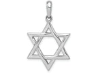 FJC Finejewelers 14k White Gold Star Of David Charm