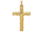 FJC Finejewelers 14k Yellow Gold Large Textured Cross Charm