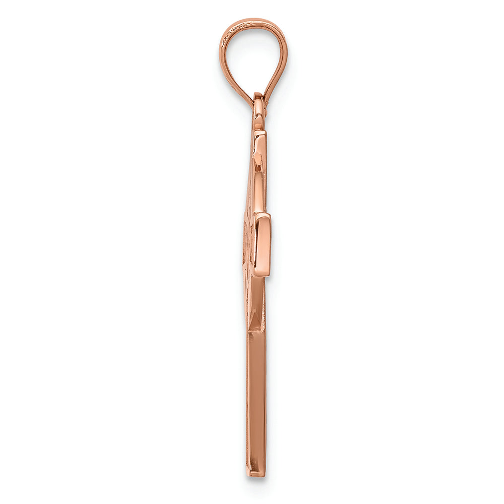 FJC Finejewelers 14k Rose Gold Celtic Cross Charm