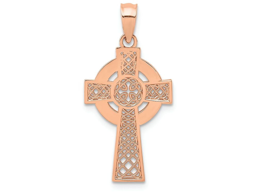 FJC Finejewelers 14k Rose Gold Celtic Cross Charm