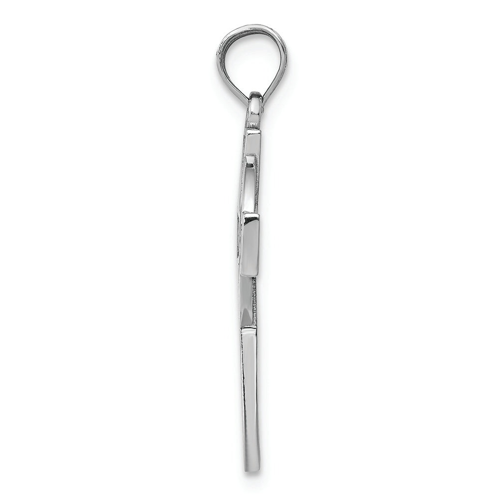 FJC Finejewelers 14k White Gold Celtic Cross Charm