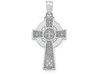 FJC Finejewelers 14k White Gold Celtic Cross Charm