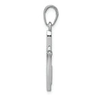 FJC Finejewelers 14k White Gold Stick Cross with Tapered Ends Charm