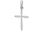 FJC Finejewelers 14k White Gold Stick Cross with Tapered Ends Charm