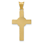 FJC Finejewelers 14k Yellow Gold And with Rhodium Iona Crucifix Cross Charm