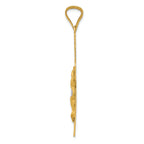 FJC Finejewelers 14k Yellow Gold And with Rhodium Iona Crucifix Cross Charm