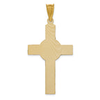 FJC Finejewelers 14k Yellow Gold And with Rhodium Iona Crucifix Cross Charm