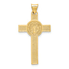 FJC Finejewelers 14k Two-tone Gold St. Benedict Medal Crucifix Cross Charm