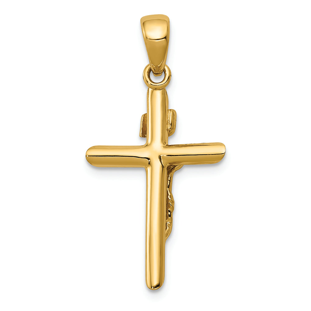 FJC Finejewelers 14k Yellow Gold Polished  Crucifix with Jesus On Cross Charm