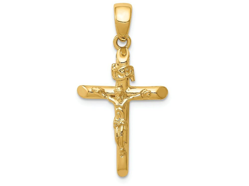 FJC Finejewelers 14k Yellow Gold Polished  Crucifix with Jesus On Cross Charm