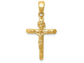 FJC Finejewelers 14k Yellow Gold Polished  Crucifix with Jesus On Cross Charm
