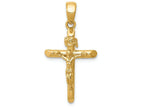 FJC Finejewelers 14k Yellow Gold Polished  Crucifix with Jesus On Cross Charm