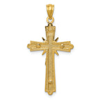 FJC Finejewelers 14k Two-tone Gold Polished Crucifix Charm