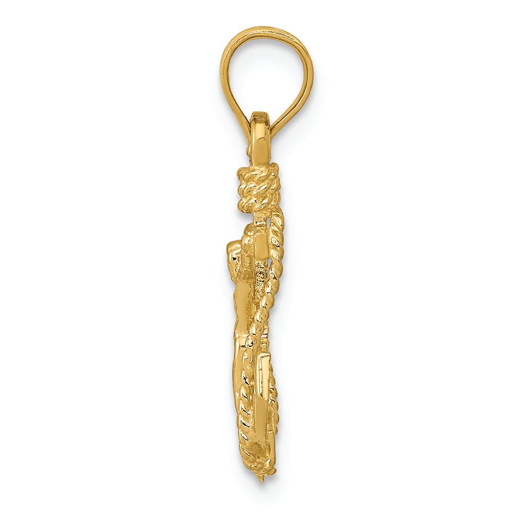 FJC Finejewelers 14k Yellow Gold Polished Mariner Crucifix Charm