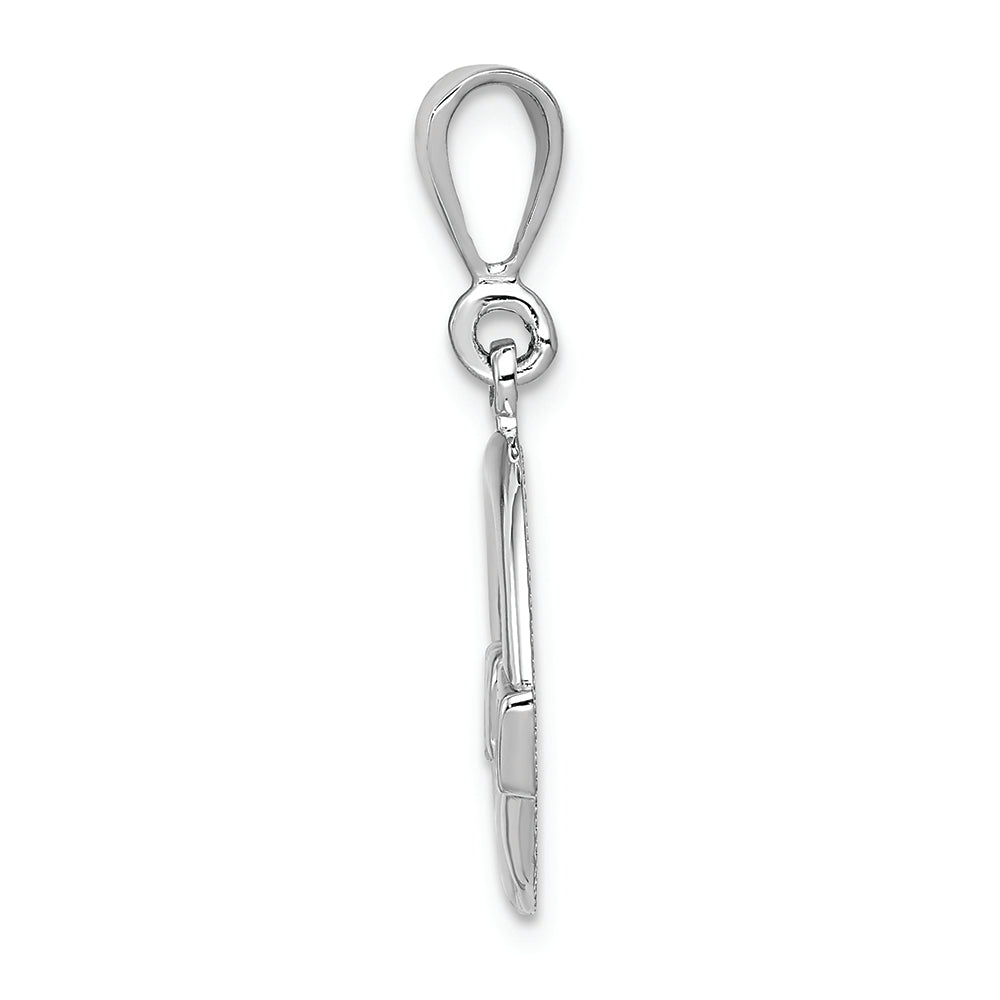 FJC Finejewelers 14k White Gold Claddagh Charm