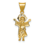 FJC Finejewelers 14k Yellow Gold with with Rhodium Bright Cut Polished Baby Jesus Charm