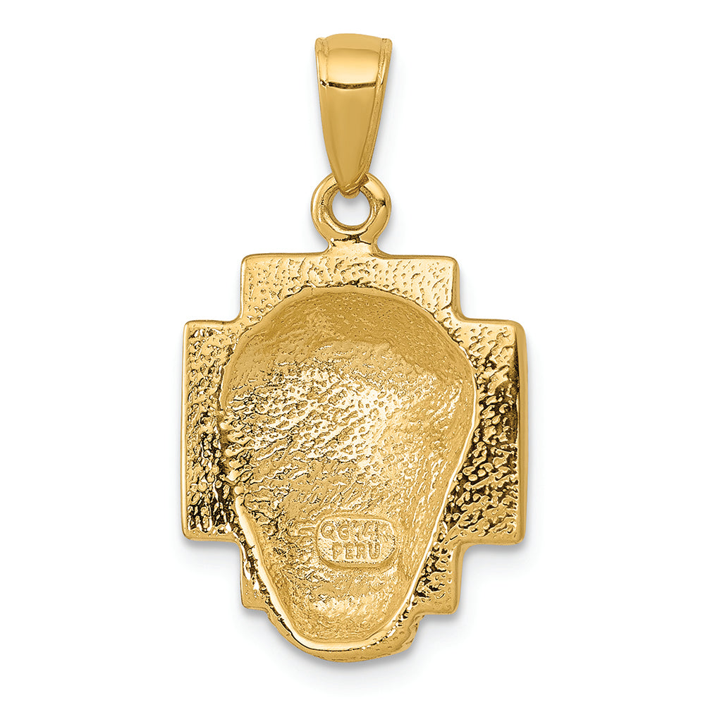 FJC Finejewelers 14k Yellow Gold Polished  Small Jesus Head with Crown Charm