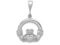 FJC Finejewelers 14k White Gold Claddagh Charm