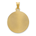 FJC Finejewelers 14k Yellow Gold Polished Bright Cut Corpus Circle Charm