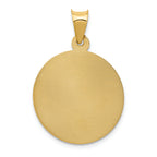 FJC Finejewelers 14k Yellow Gold Polished Bright Cut Corpus Circle Charm