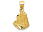 FJC Finejewelers 14k Yellow Gold Satin Bright Cut Mary Charm
