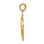 FJC Finejewelers 14k Yellow Gold Polished Miraculous Medal with Scallop Frame Charm