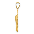 FJC Finejewelers 14k Yellow Gold Satin And Polished Mary Charm