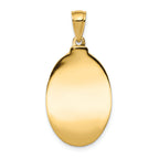 FJC Finejewelers 14k Yellow Gold Saint Anthony Oval Medal Charm