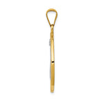 FJC Finejewelers 14k Yellow Gold with with Rhodium Circle St. Benedict Medal Charm