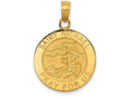 FJC Finejewelers 14k Yellow Gold Saint Michael Medal Charm