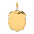 FJC Finejewelers 14k Yellow Gold Polished Large Saint Michael Protect Us Medal Charm
