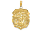 FJC Finejewelers 14k Yellow Gold Polished Large Saint Michael Protect Us Medal Charm