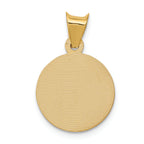 FJC Finejewelers 14k Yellow Gold Polished And Bright Cut Baptism Circle Charm