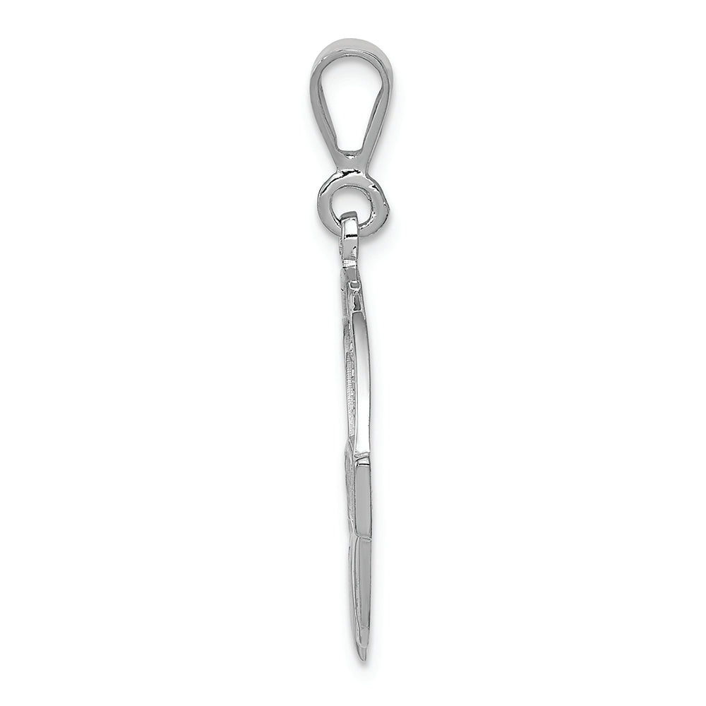 FJC Finejewelers 14k White Gold Claddagh Charm