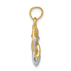 FJC Finejewelers 14k Two-tone Gold Polished Star Of David Charm