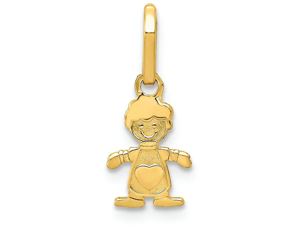FJC Finejewelers 14k Yellow Gold Polished Little Boy Charm