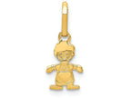 FJC Finejewelers 14k Yellow Gold Polished Little Boy Charm