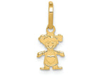 FJC Finejewelers 14k Yellow Gold Polished Little Girl Charm