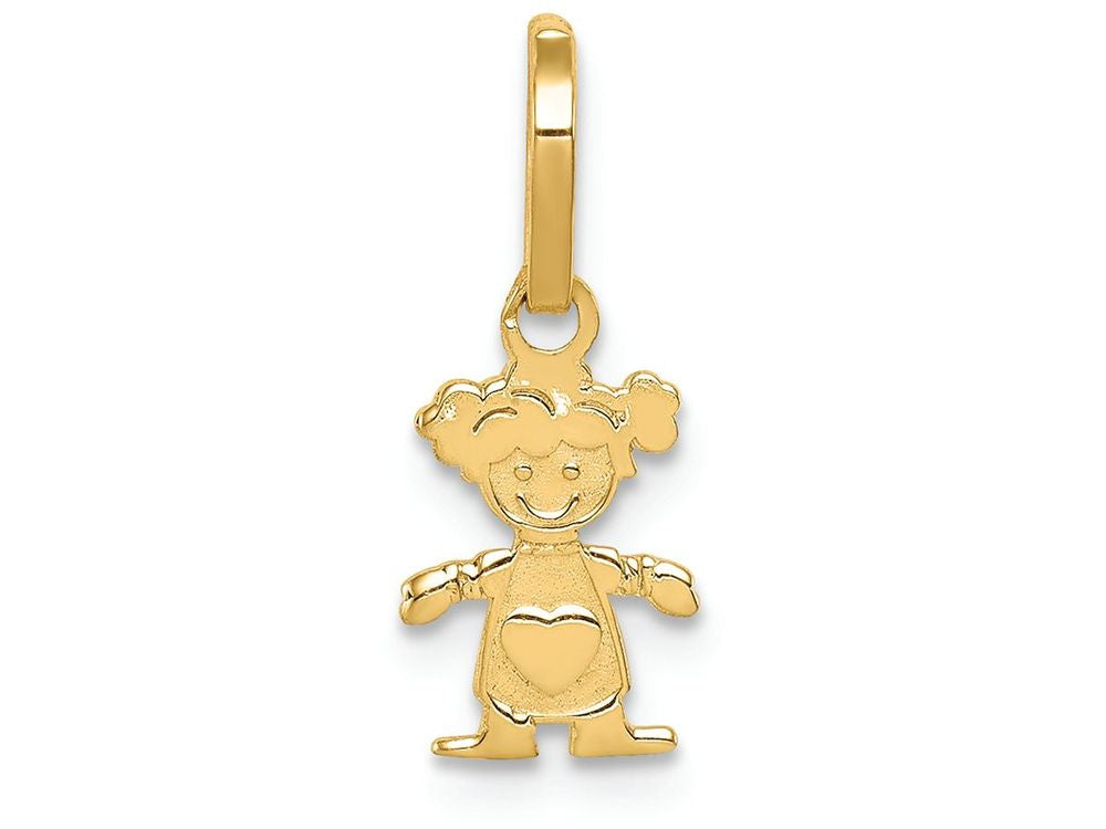 FJC Finejewelers 14k Yellow Gold Polished Little Girl Charm