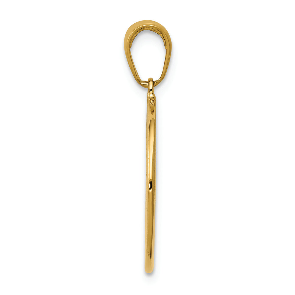 FJC Finejewelers 14k Yellow Gold Saint Anthony Small Round Medal Charm