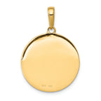 FJC Finejewelers 14k Yellow Gold Saint Anthony Small Round Medal Charm