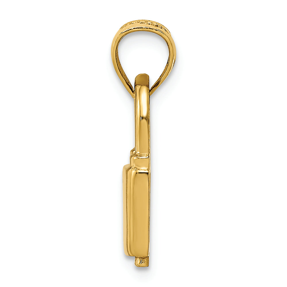 FJC Finejewelers 14k Yellow Gold Polished Lock Charm