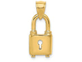 FJC Finejewelers 14k Yellow Gold Polished Lock Charm